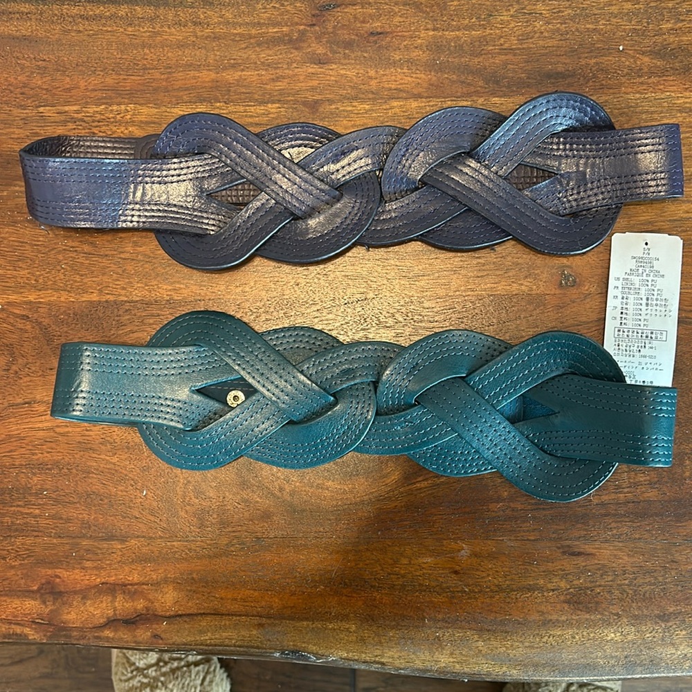 2 adjustable belts nwt